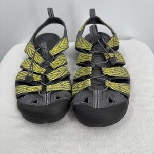 Keen Clearwater CNX Sandals Mens Size 8 Gray Yellow Hiking Water Shoes